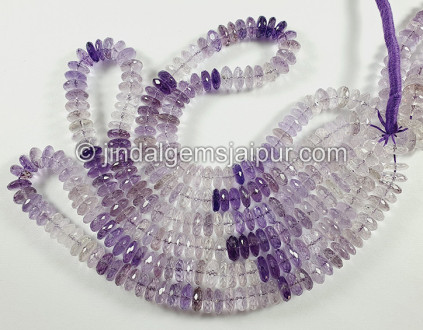 Amethyst Shaded German Cut Shape Beads
