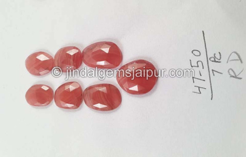 Rhodochrosite Rose Cut Slices Rhodochrosite Rose Cut Slices