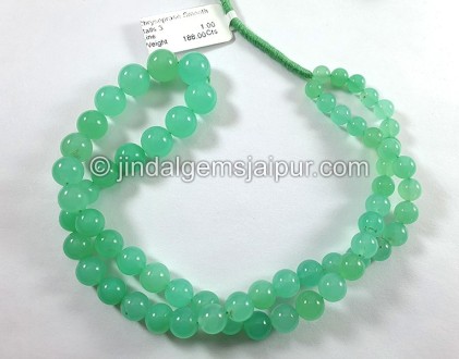 Chrysoprase Smooth Round Balls Shape Beads