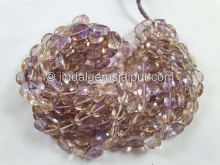 Ametrine Faceted Oval Beads