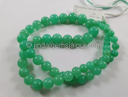 Chrysoprase Smooth Balls Beads