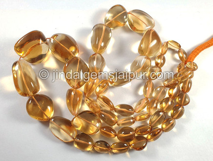 Citrine Smooth Nugget Shape Beads