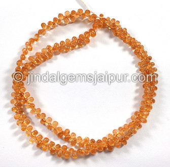 Mandarin Garnet Smooth Drops Shape Beads Mandarin Garnet Smooth Drops Shape Beads