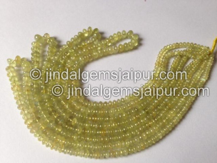 Chrysoberyl Smooth Roundelle Beads