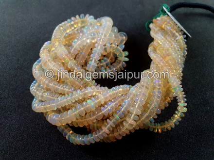 Ethiopian Opal Off White Smooth Disc Beads Ethiopian Opal Off White Smooth Disc Beads