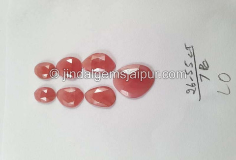Rhodochrosite Rose Cut Slices Rhodochrosite Rose Cut Slices