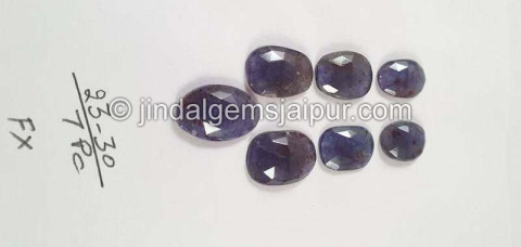 Iolite Sunstone Rose Cut Slices Iolite Sunstone Rose Cut Slices