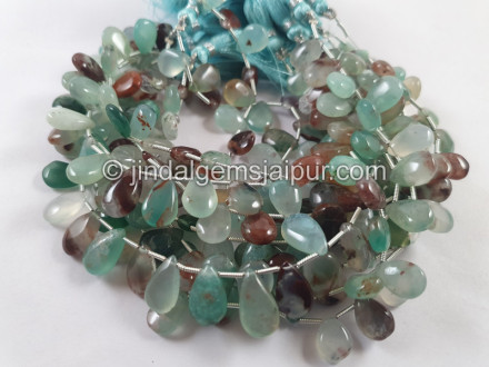Aqua Chalcedony Big Smooth Pear Beads Aqua Chalcedony Big Smooth Pear Beads