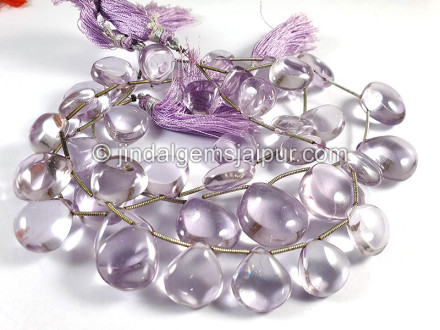 Pink Amethyst Smooth Heart Shape Beads Pink Amethyst Smooth Heart Shape Beads