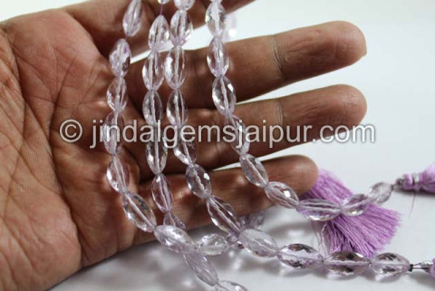 Pink Amethyst Faceted Cardamom Beads Pink Amethyst Faceted Cardamom Beads
