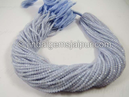 Natural Chalcedony Micro Cut Roundelle Beads Natural Chalcedony Micro Cut Roundelle Beads