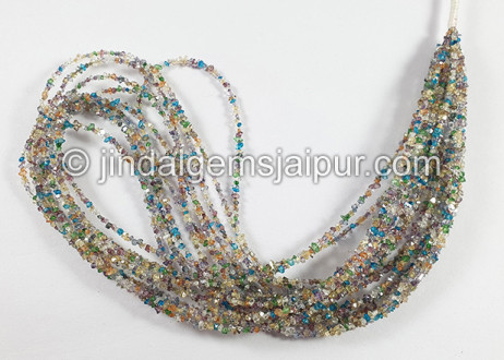 Multi Double Terminated Diamond Quartz Beads