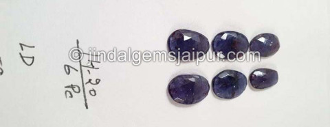 Iolite Sunstone Rose Cut Slices Iolite Sunstone Rose Cut Slices