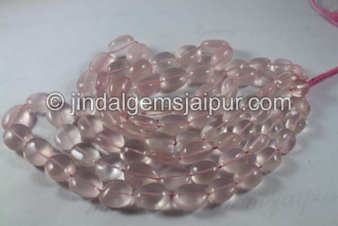 Rose Quartz Far Smooth Oval Nuggets Shape Beads Rose Quartz Far Smooth Oval Nuggets Shape Beads