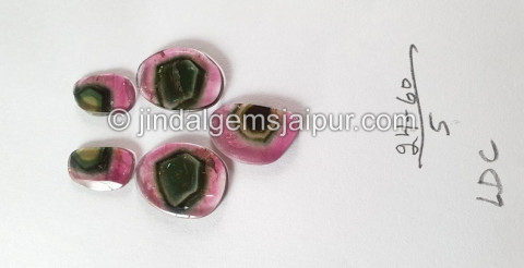 Watermelon Tourmaline Smooth Slices