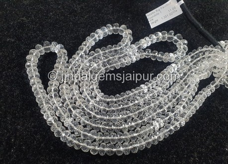 Petalite Big Faceted Roundelle Shape Beads
