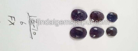 Iolite Sunstone Rose Cut Slices Iolite Sunstone Rose Cut Slices