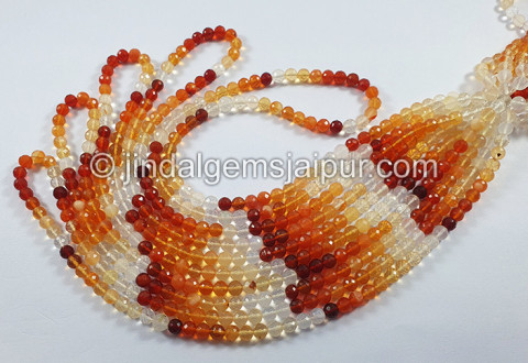 Fire Opal Faceted Round Balls Beads Fire Opal Faceted Round Balls Beads