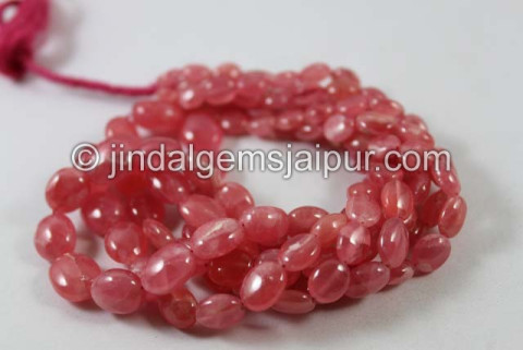 Rhodochrosite Far Smooth Oval Shape Beads Rhodochrosite Far Smooth Oval Shape Beads