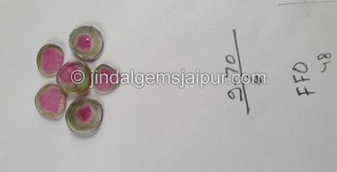 Watermelon Tourmaline Smooth Slices