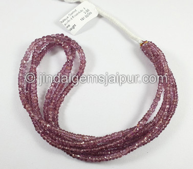 Malaya Garnet Or Dragon Garnet Faceted Roundelle Shape Beads
