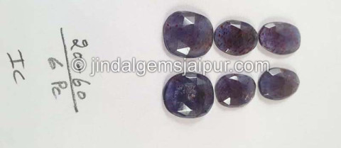 Iolite Sunstone Rose Cut Slices Iolite Sunstone Rose Cut Slices