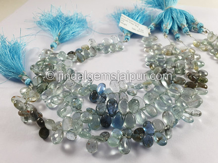 Moss Aquamarine Smooth Pear Shape Big Beads Moss Aquamarine Smooth Pear Shape Big Beads