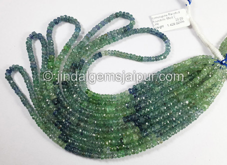 Kornerupine Faceted Roundelle Shape Medium Beads