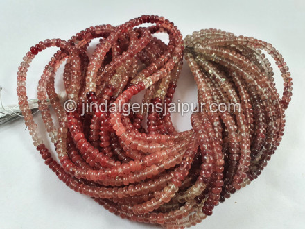 Andesine Labradorite Smooth Roundelle Beads
