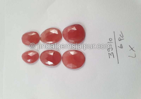 Rhodochrosite Rose Cut Slices