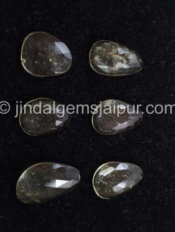 Lybian Desert Glass Rose Cut Slices Lybian Desert Glass Rose Cut Slices