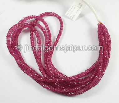 Ruby Shaded Faceted Roundelle Shape Beads