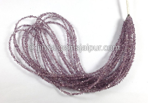 Magenta Pink Double Terminated Diamond Quartz Beads