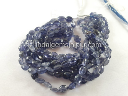 Iolite Shaded Faceted Oval Beads