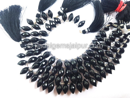 Black spinel Faceted Dew Drops Shape Beads Black spinel Faceted Dew Drops Shape Beads