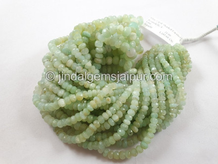 Peruvian Blue Opal Shaded Faceted Roundelle Beads Peruvian Blue Opal Shaded Faceted Roundelle Beads