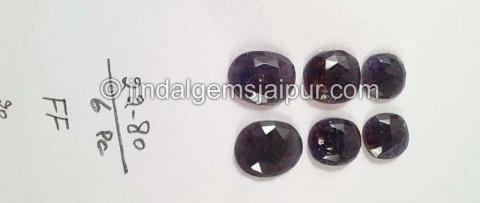 Iolite Sunstone Rose Cut Slices Iolite Sunstone Rose Cut Slices