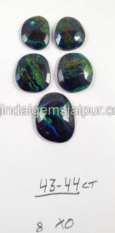 Azurite Malachite Rose Cut Slices