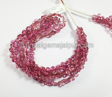 Pink Tourmaline Faceted Pear & Heart Shape Beads Pink Tourmaline Faceted Pear & Heart Shape Beads