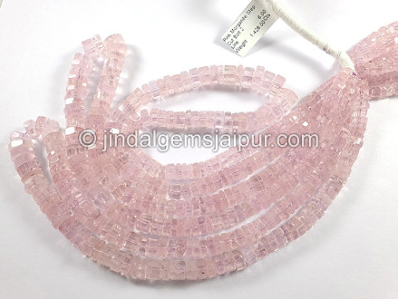 Pink Morganite Step Cut Bolt Shape Beads Pink Morganite Step Cut Bolt Shape Beads