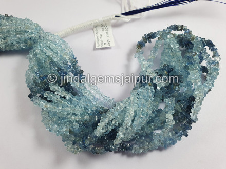 Aquamarine Shaded Smooth Nugget Shape Beads