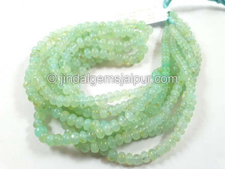 Natural Peruvian Blue Opal Smooth Roundelle Beads Natural Peruvian Blue Opal Smooth Roundelle Beads