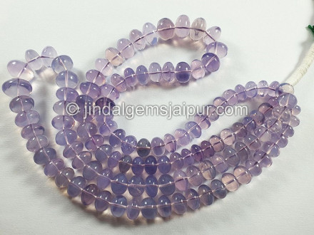 Scorolite Or Lavender Quartz Smooth Roundelle Shape Beads Scorolite Or Lavender Quartz Smooth Roundelle Shape Beads