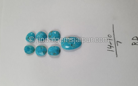 Turquoise Rose Cut Slices