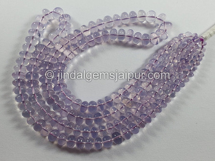 Scorolite Or Lavender Quartz Smooth Roundelle Shape Beads Scorolite Or Lavender Quartz Smooth Roundelle Shape Beads
