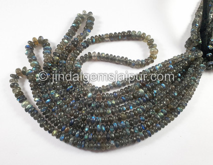 Labradorite Smooth Roundelle Shape Beads Labradorite Smooth Roundelle Shape Beads