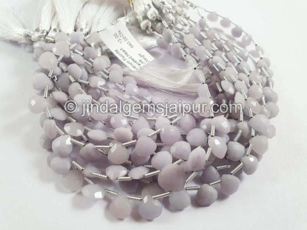 Yttrium Fluorite Faceted Heart Shape Beads Yttrium Fluorite Faceted Heart Shape Beads