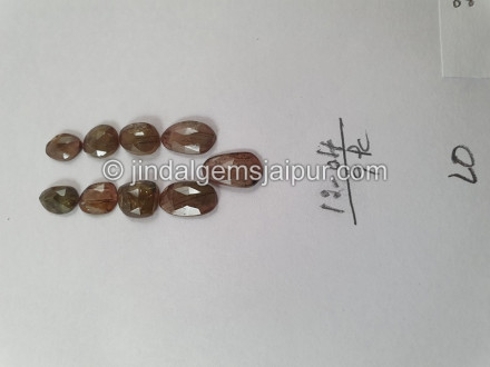 Andalusite  Rose Cut Slices