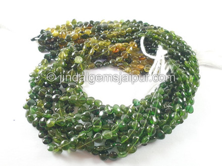 Chrome Green Tourmaline Smooth Heart Beads Chrome Green Tourmaline Smooth Heart Beads