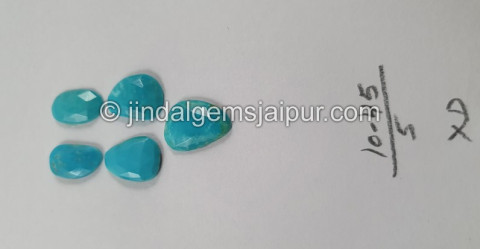 Turquoise Rose Cut Slices